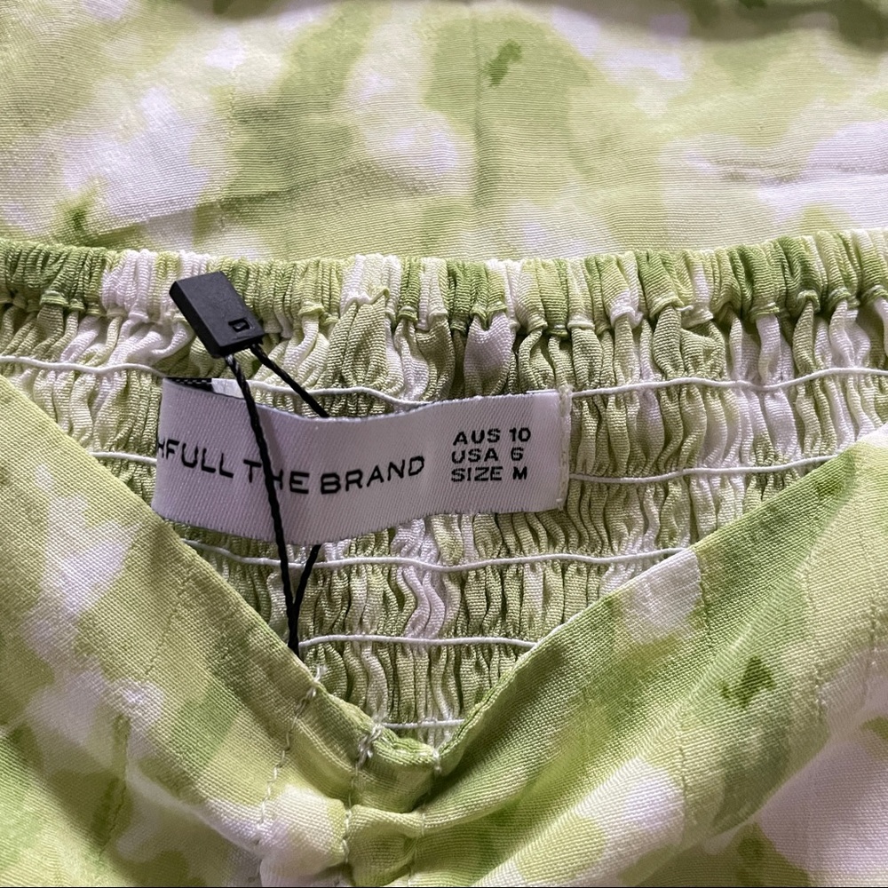 NWT Faithfull the Brand Arianne Roos Lime Green Mini Dress - Picture 16 of 16
